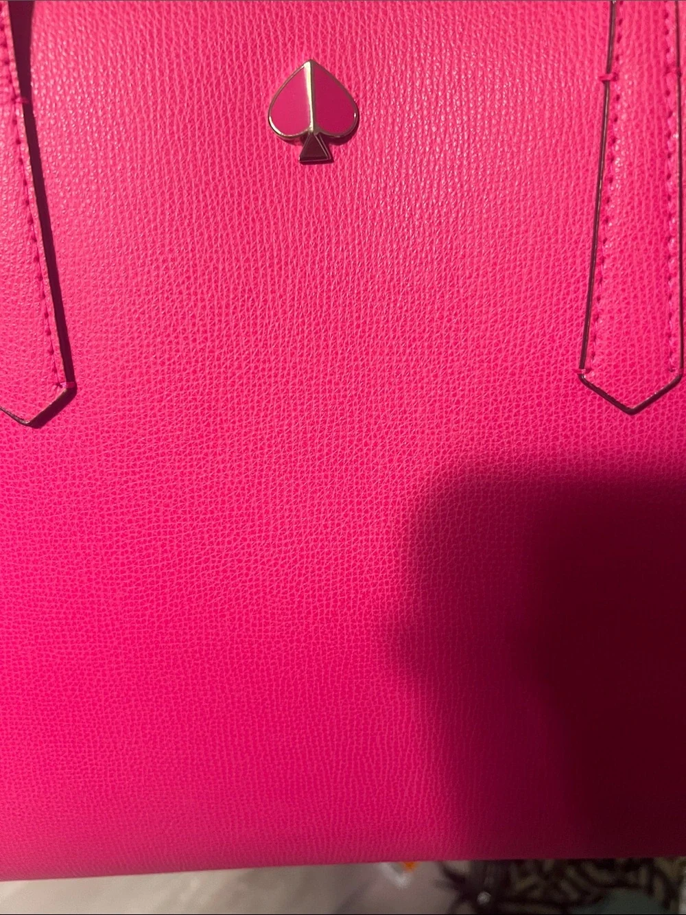 kate spade Hot Pink Tote with Polka Dot Lining